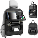 Universal Black Car Seat Back Multi-Pocket Leather Storage Bag Organizer Holder