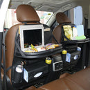 Universal Black Car Seat Back Multi-Pocket Leather Storage Bag Organizer Holder