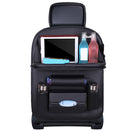 Universal Black Car Seat Back Multi-Pocket Leather Storage Bag Organizer Holder