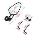 2PCS 15.2CM 7/8" Universal Motorcycle Bike Handle bar End Rearvier Mirrors alloy