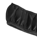 36-40cm Car Steering Wheel Cover Microfiber Sponge Breathable Anti-slip Black