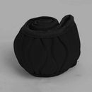 36-40cm Auto Car Truck Microfiber Sponge Steering Wheel Cover Protector Black