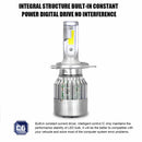 2Pcs H4 9003 LED Headlight Car Headlamp Bulbs 4000lm 36W High Low Beam