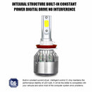 2Pcs LED Headlight Bulb 4000LM Car Headlamp Conversion Kit 6000K White H8/H9/H11