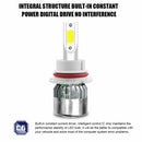 1 Pair Car Headlight Bulbs All-In-One LED Conversion Kit with COB Chip 6000K
