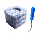 Fixed Clamps Car Fender Bumper Door Trim Fastener Clips  With Blue Screwdriver