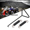 1 pc New Motorcycle Bike T-Handle Exhaust Stand Spring Hook Puller Tool Black