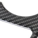 Carbon Fiber Grain Water Cup Holder Panel CoverDecoration Frame Trim For Audi