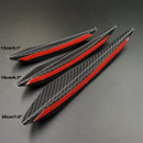 6x Carbon Fiber Car Front Bumper Fin Splitter Spoiler Valence Parts Newest Use