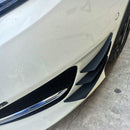 6pcs Carbon Fiber Auto Front Bumper Fins Spoiler Canards Refit Car Accessories