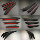 6x Carbon Fiber Car Front Bumper Fin Splitter Spoiler Valence Parts Newest Use