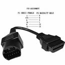 Car Connection Cable 17pin to 16pin Adapter Connector for Mazda OBDII New Hot