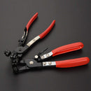 2x Wide Flat Band Hose Clamp Plier & Cross Slotted Jaw Pliers R9J6 Newest Useful