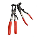 2x Wide Flat Band Hose Clamp Plier & Cross Slotted Jaw Pliers R9J6 Newest Useful