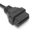 1x For 14 Pin OBD1 to 16 Pin OBD2 Splitter Cable Splitter Extension Black