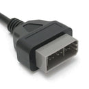 1x For 14 Pin OBD1 to 16 Pin OBD2 Splitter Cable Splitter Extension Black