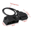 1Pcs 7-Pin Male OBD1 to OBD2 OBDII 16 Pin Diagnostic Adapter Cable Newest Useful