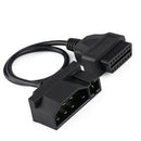 1Pcs 7-Pin Male OBD1 to OBD2 OBDII 16 Pin Diagnostic Adapter Cable Newest Useful