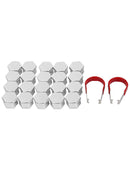 20Pcs  Hex Universal Chrome Wheel Nut Screw Bolt Cover Caps 2 tool Newest Useful