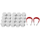 20Pcs  Hex Universal Chrome Wheel Nut Screw Bolt Cover Caps 2 tool Newest Useful