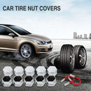 20Pcs 17mm Hex Universal Chrome Wheel Nut Screw Bolt Cover Caps Newest Useful