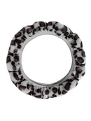 Car Luxury Leopard Print Fashionable Plush Universal Car Steering Wheel Cover