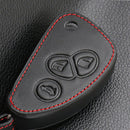 1Pcs Leather Car Key Cover FOB Case 3-Button for Alfa Romeo Giulietta MiTo 147