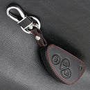 1Pcs Leather Car Key Cover FOB Case 3-Button for Alfa Romeo Giulietta MiTo 147