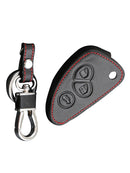 1Pcs Leather Car Key Cover FOB Case 3-Button for Alfa Romeo Giulietta MiTo 147