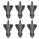 6x Car Shark Fin Antenna Auto Roof Cover Carbon Fiber Aerial Radio Signal Decor