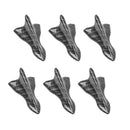 6x Car Shark Fin Antenna Auto Roof Cover Carbon Fiber Aerial Radio Signal Decor