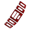 For BMW 3 Series E90 E92 E93 Carbon Fiber Red Air Conditioner Outlet Cover Trim