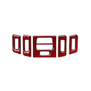 For BMW 3 Series E90 E92 E93 Carbon Fiber Red Air Conditioner Outlet Cover Trim