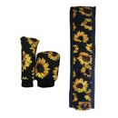 3PCS/Set New Unique Sunflower Auto Car Steering Wheel Handbrake Gearshift Cover