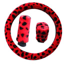 Accessories Leopard Print Plush Universal Warm New Car Steering Wheel Cover