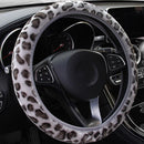 3pcs Plush Steering Wheel Fluffy Handbrake Handle Gear Shift Leopard Durable