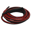 10M Car Seal Strip Double Layer L-type Door Universal Sound Insulation Strip 1Pc