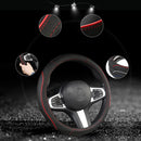 Steering-Wheel-Cover On-Wrap Braid-Stitch Anti-Slip Needle-Thread SHI with CAR