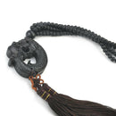 Carving Prayer Crafts Chinese Fengshui Car Pendant Ebony Wood Dragon Sculpture