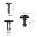 30x  Black Plastic Vehicle Car Bumper Clips Fastener Buckle Interior Trim