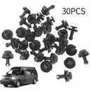 30x Auto Bumper Fastener Rivet Retainer Push Engine Cover Car Door Newest Useful