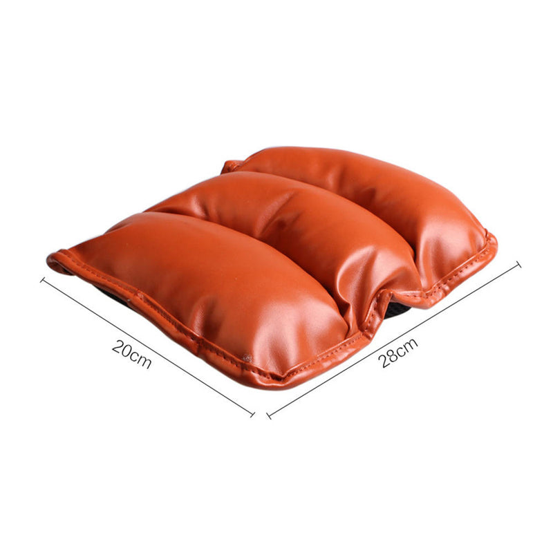 1 x Car Auto Console Box Mat Cover Universal Leather Armrest Pad Protector Brown