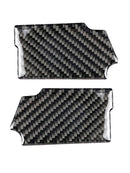 2 PCS Quality Carbon Fiber Door Handle Bowl Cover Cup Overlay Trim Black Color