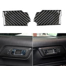 2 PCS Quality Carbon Fiber Door Handle Bowl Cover Cup Overlay Trim Black Color