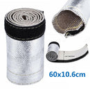 1 Piece Universal Metallic Heat Shield Thermal Sleeve Insulated Wire Hose
