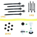 460Pcs Car Retainer Clips Plastic Fasteners Kit Door Trim Panel Newest Useful