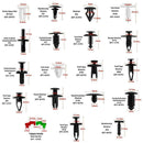 460Pcs Car Retainer Clips Plastic Fasteners Kit Door Trim Panel Newest Useful
