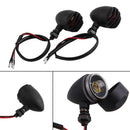 2Pcs/Set Black Motorcycle Turn Signals Bulb Indicators Blinkers Universal Fit
