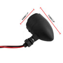 2Pcs/Set Black Motorcycle Turn Signals Bulb Indicators Blinkers Universal Fit