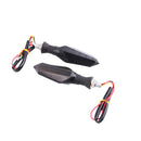 2 Flasher Warning-Lamp Motorcycle-Signal-Lights led-Turn-Signal Black